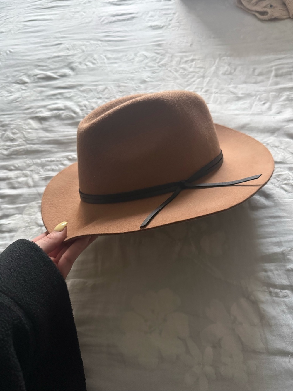 San Diego Hat Company Brown Felt Fedora with Black Band
